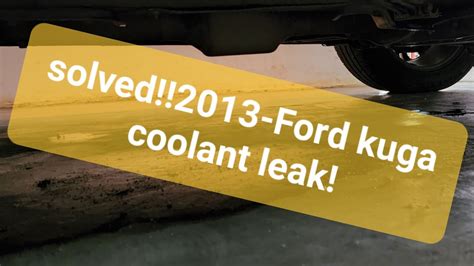 2013 ford escape coolant leak recall|Ford Recalls 2013 Escape for Potential Engine Coolant Leak